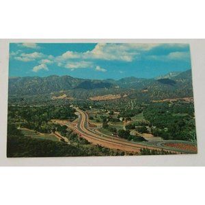 La Canada Photo Postcard California 1958 Foothill Blvd Flintridge Hills BT966